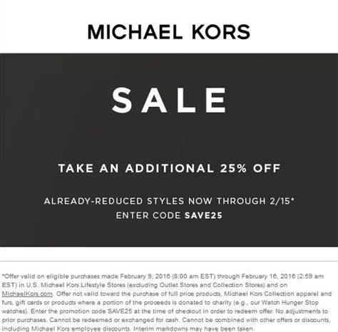 michael kors welcome code|michael kors extra discount code.